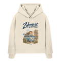 Zuhause ist, wo wir parken – Vanlife & Camping - Damen Bio Boxcut Hoodie