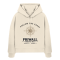 Follow the Coast – Priwall Kompass - Womens Organic Boxcut Hoodie