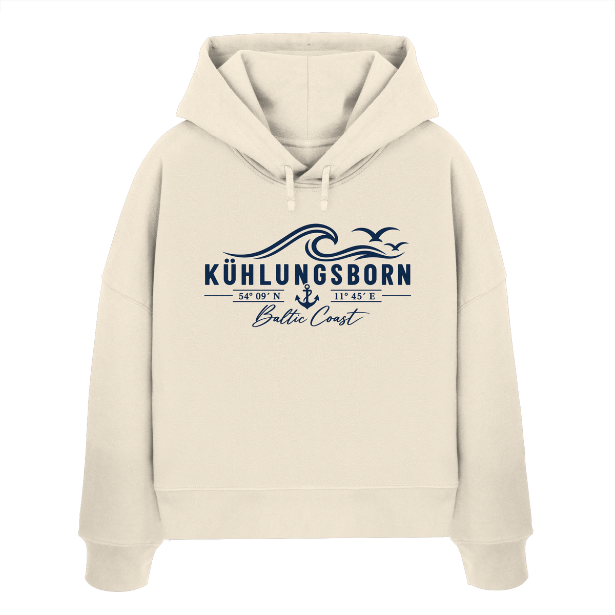Kühlungsborn – Baltic Coast - Womens Organic Boxcut Hoodie