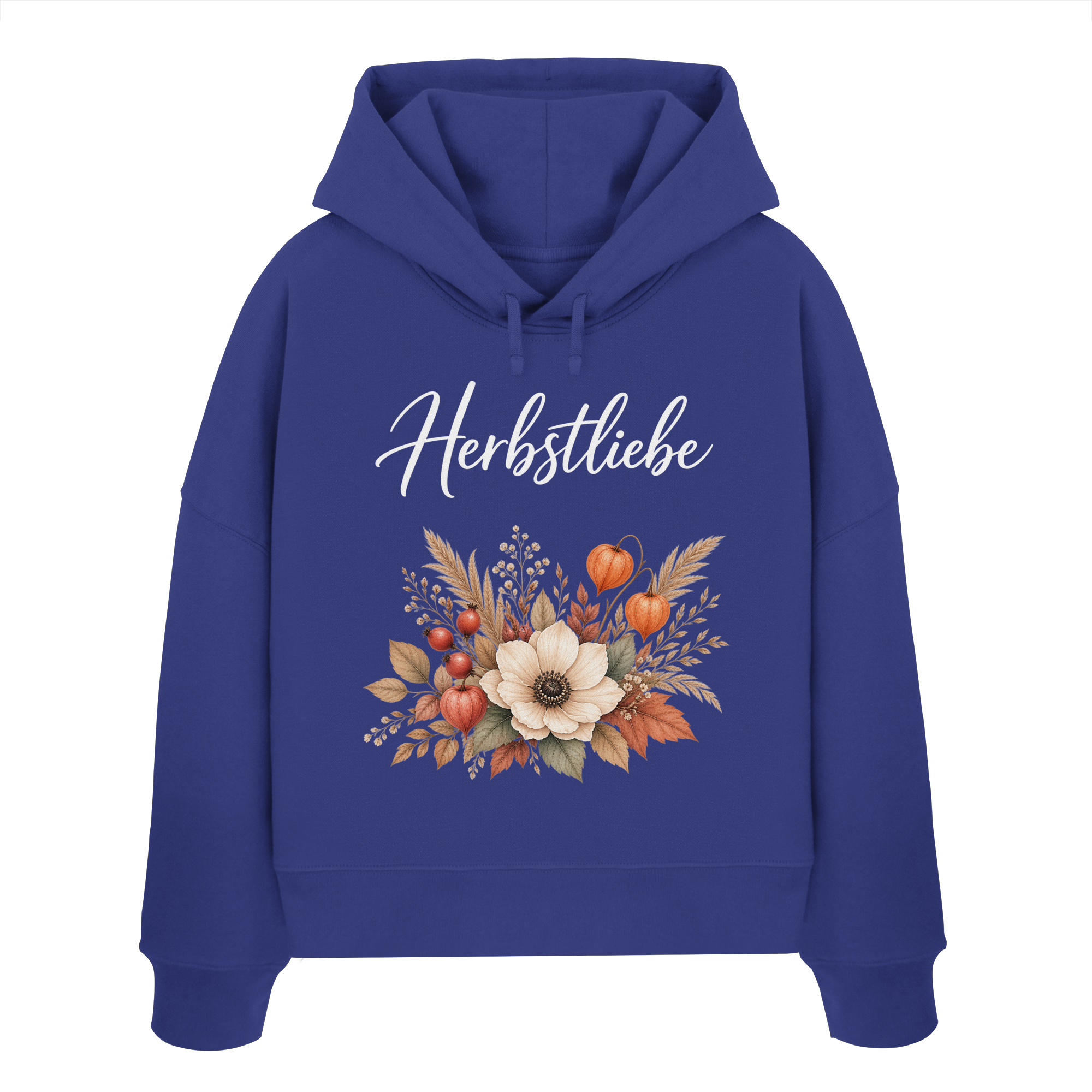 Herbstliebe – Golden Harvest - Dark Edition - - Womens Organic Boxcut Hoodie