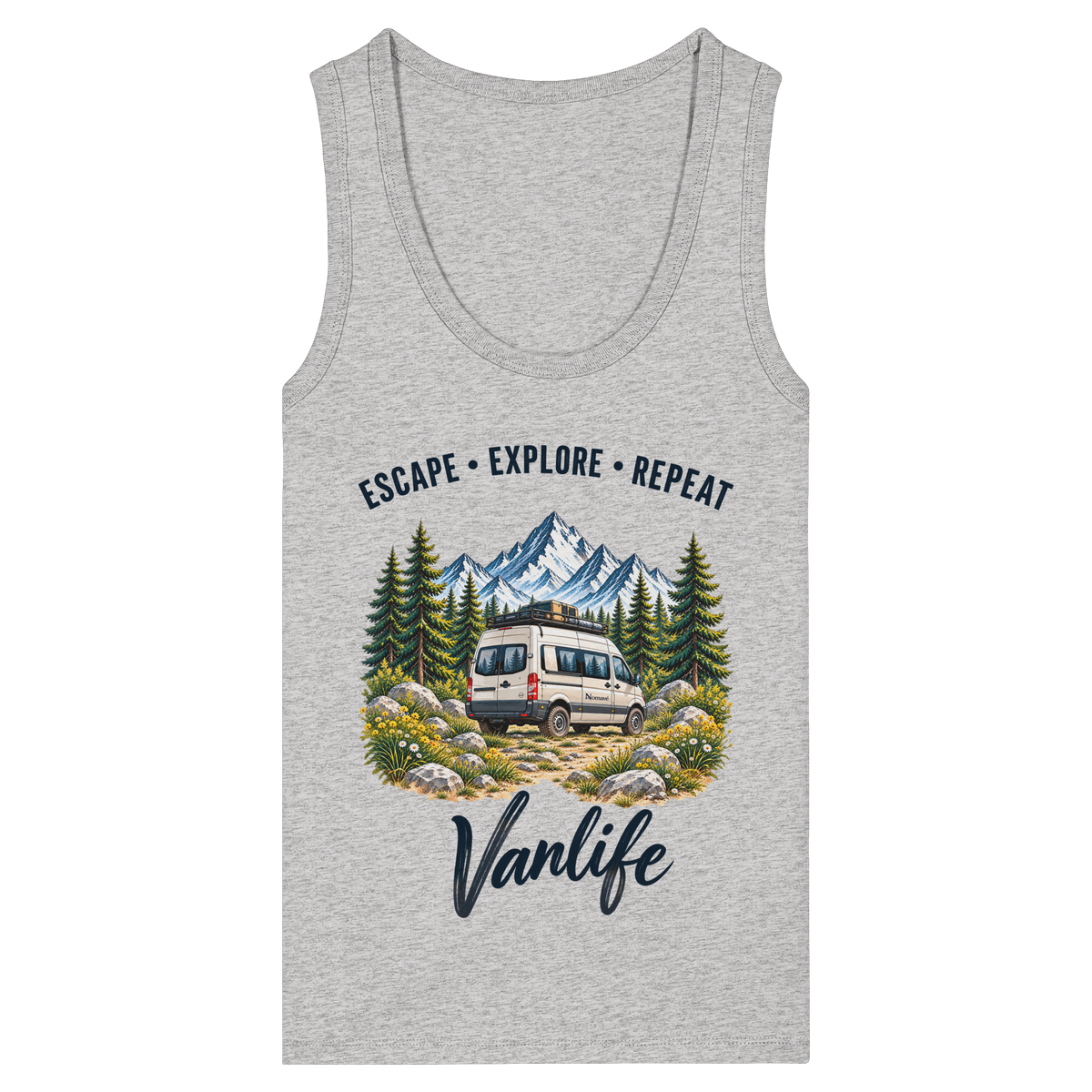 Escape • Explore • Repeat – Vanlife - Damen Bio Fitted Tank Top