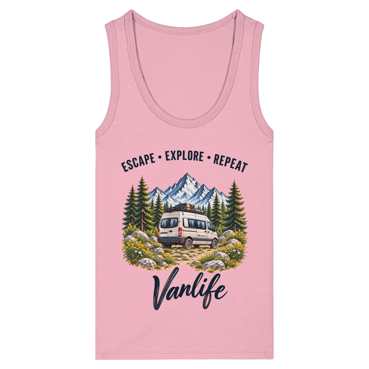 Escape • Explore • Repeat – Vanlife - Damen Bio Fitted Tank Top