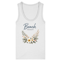 Beach Therapy | Florales Strandmotiv | Sommer | Urlaub | Meer | Blumen | - Womens Organic Fitted Tank Top