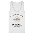 Follow the Coast – Priwall Kompass - Womens Organic Fitted Tank Top