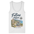 Follow the Road – Vanlife – Damen Bio Fitted Tank Top – Frontprint