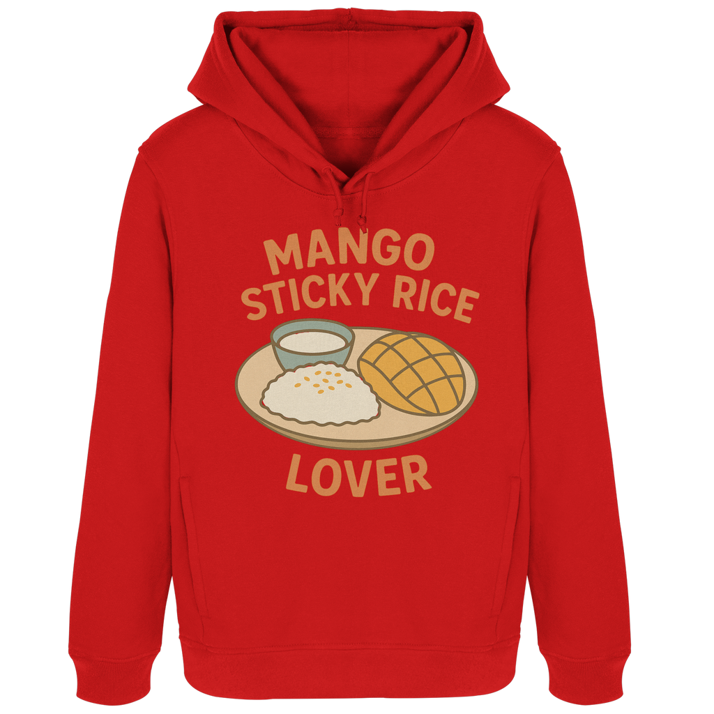 Mango Sticky Rice Lover – Thai Dessert  | Thailand Food Design - Womens Organic Hoodie B&C