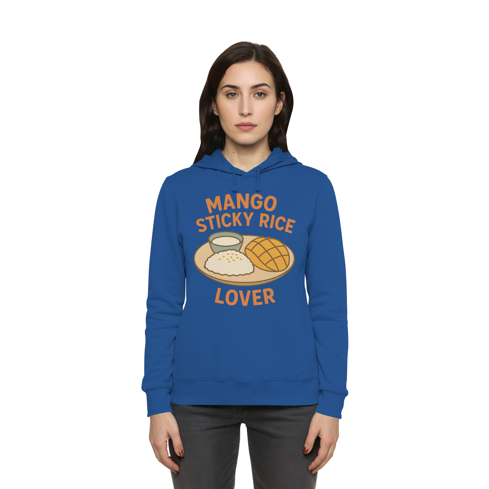 Mango Sticky Rice Lover – Thai Dessert  | Thailand Food Design - Womens Organic Hoodie B&C
