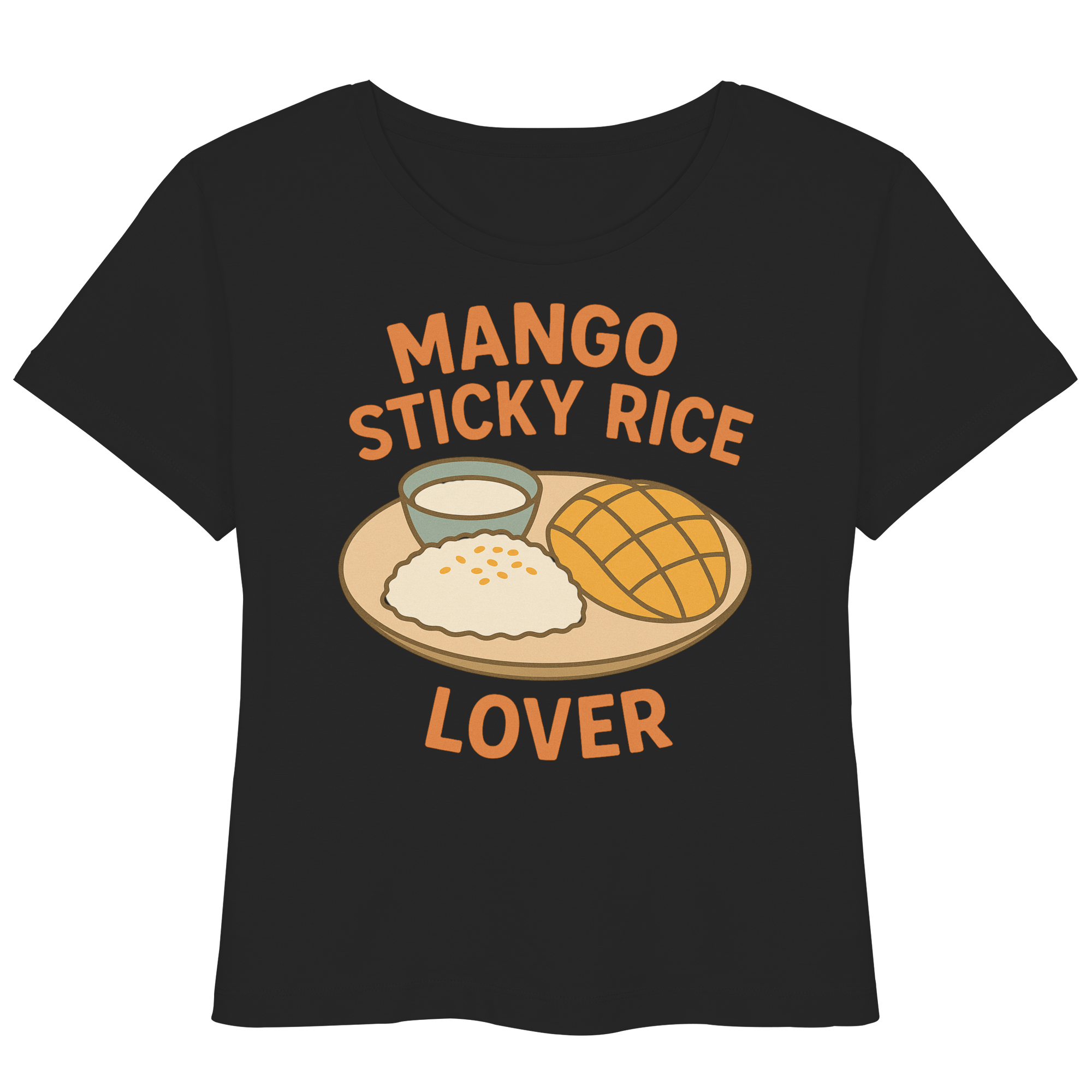 Mango Sticky Rice Lover – Thai Dessert Shirt | Thailand Food Design - Womens Organic Lightweight T-Shirt