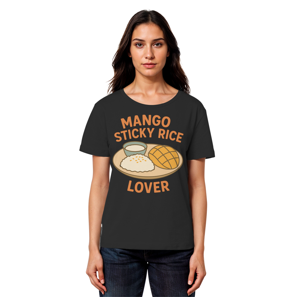 Mango Sticky Rice Lover – Thai Dessert Shirt | Thailand Food Design - Womens Organic Lightweight T-Shirt