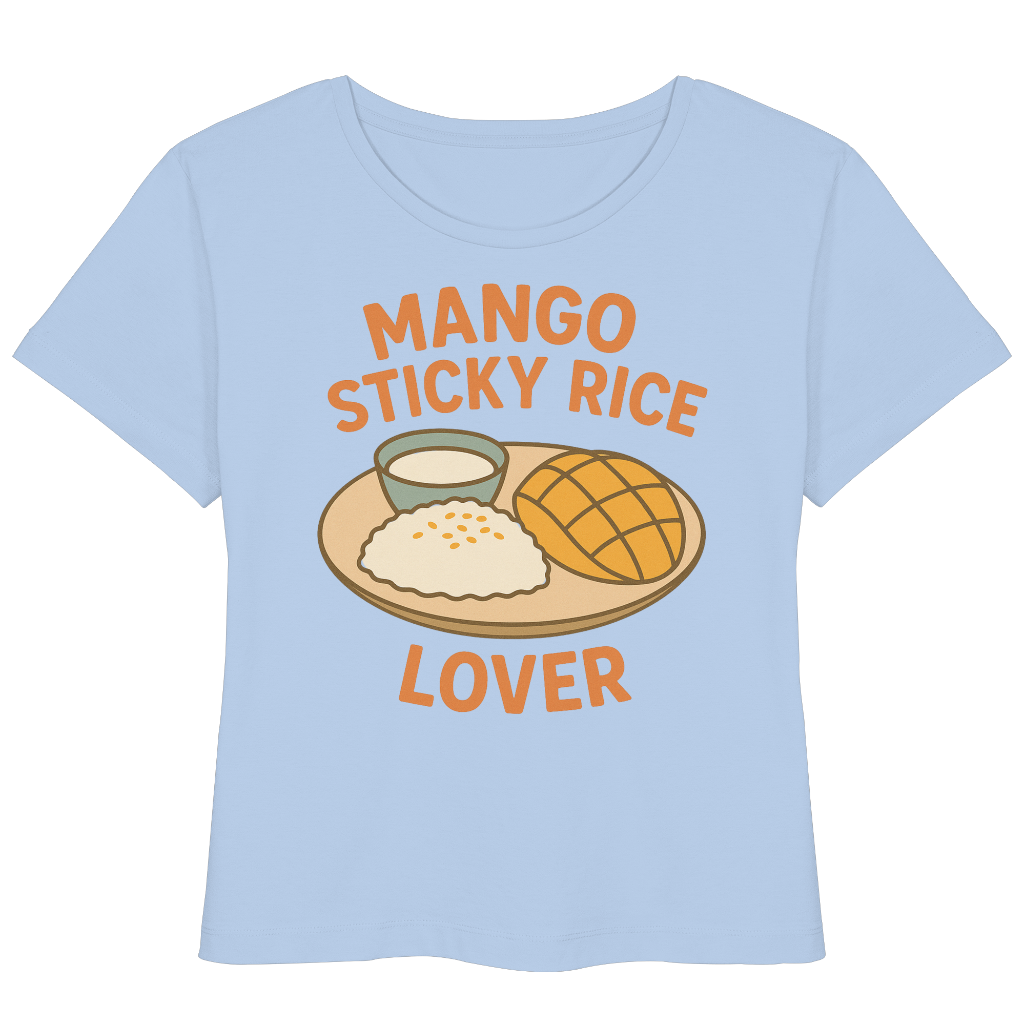 Mango Sticky Rice Lover – Thai Dessert Shirt | Thailand Food Design - Womens Organic Lightweight T-Shirt