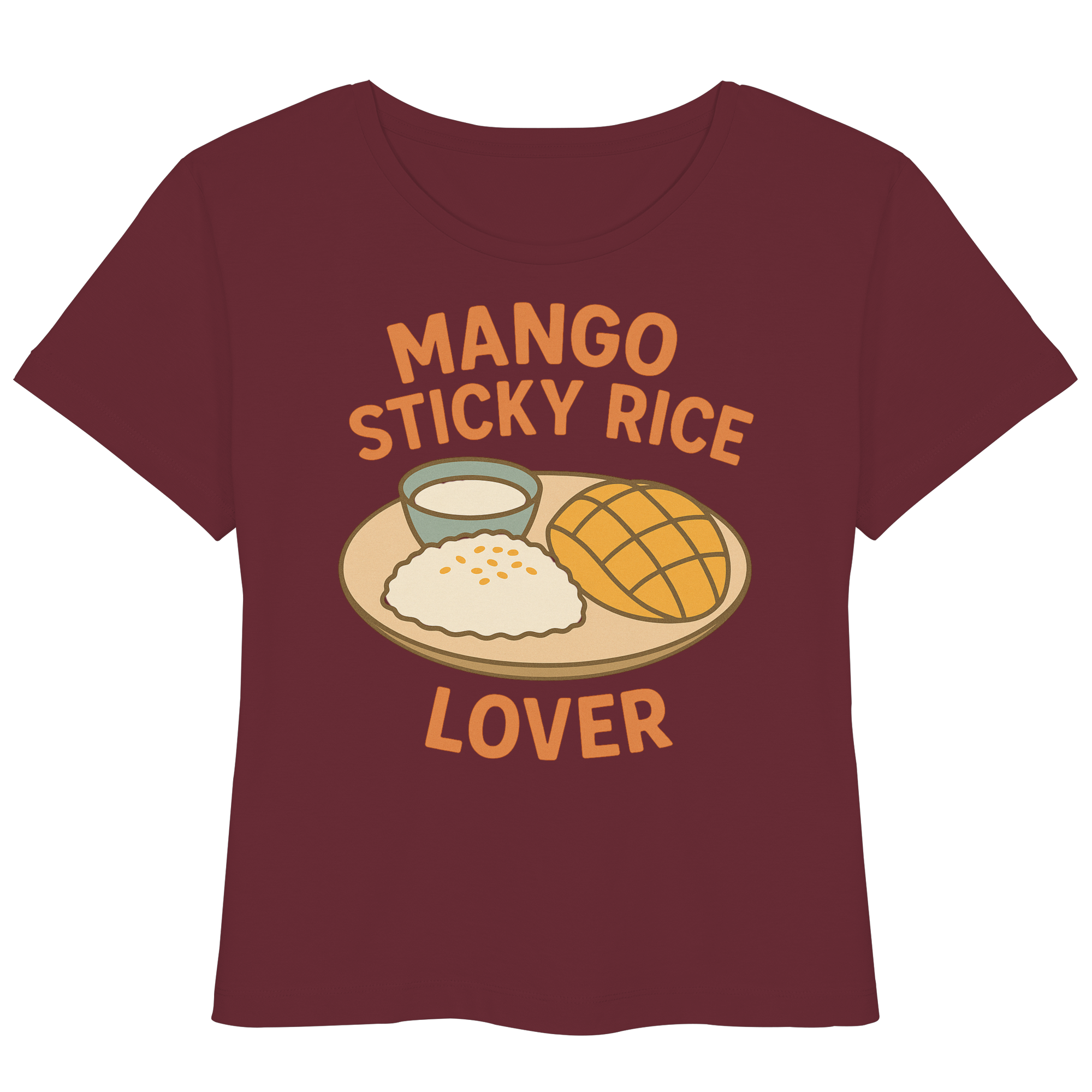 Mango Sticky Rice Lover – Thai Dessert Shirt | Thailand Food Design - Womens Organic Lightweight T-Shirt