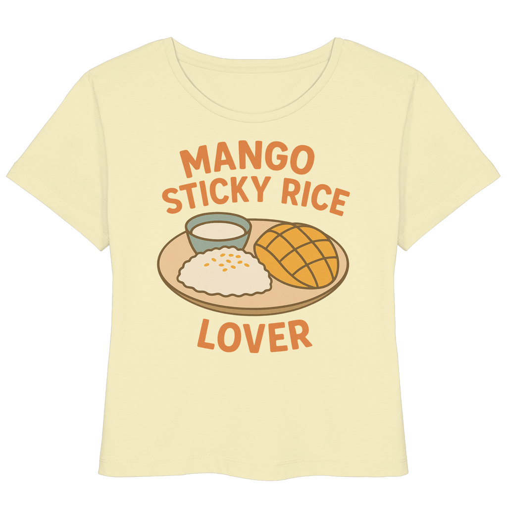 Mango Sticky Rice Lover – Thai Dessert Shirt | Thailand Food Design - Womens Organic Lightweight T-Shirt