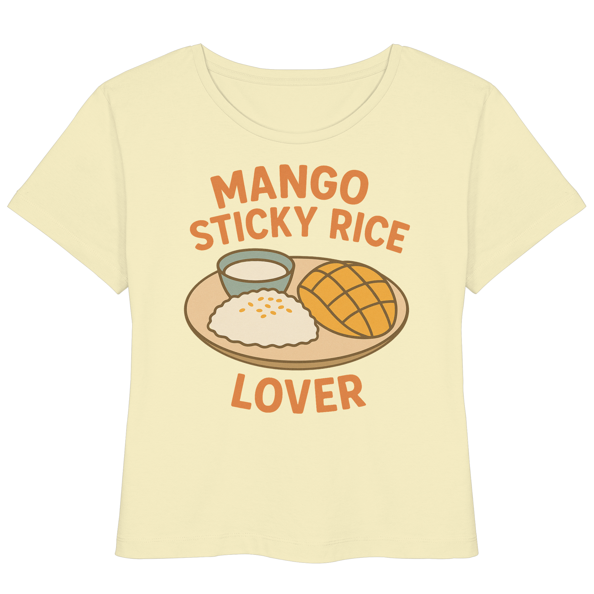 Mango Sticky Rice Lover – Thai Dessert Shirt | Thailand Food Design - Womens Organic Lightweight T-Shirt
