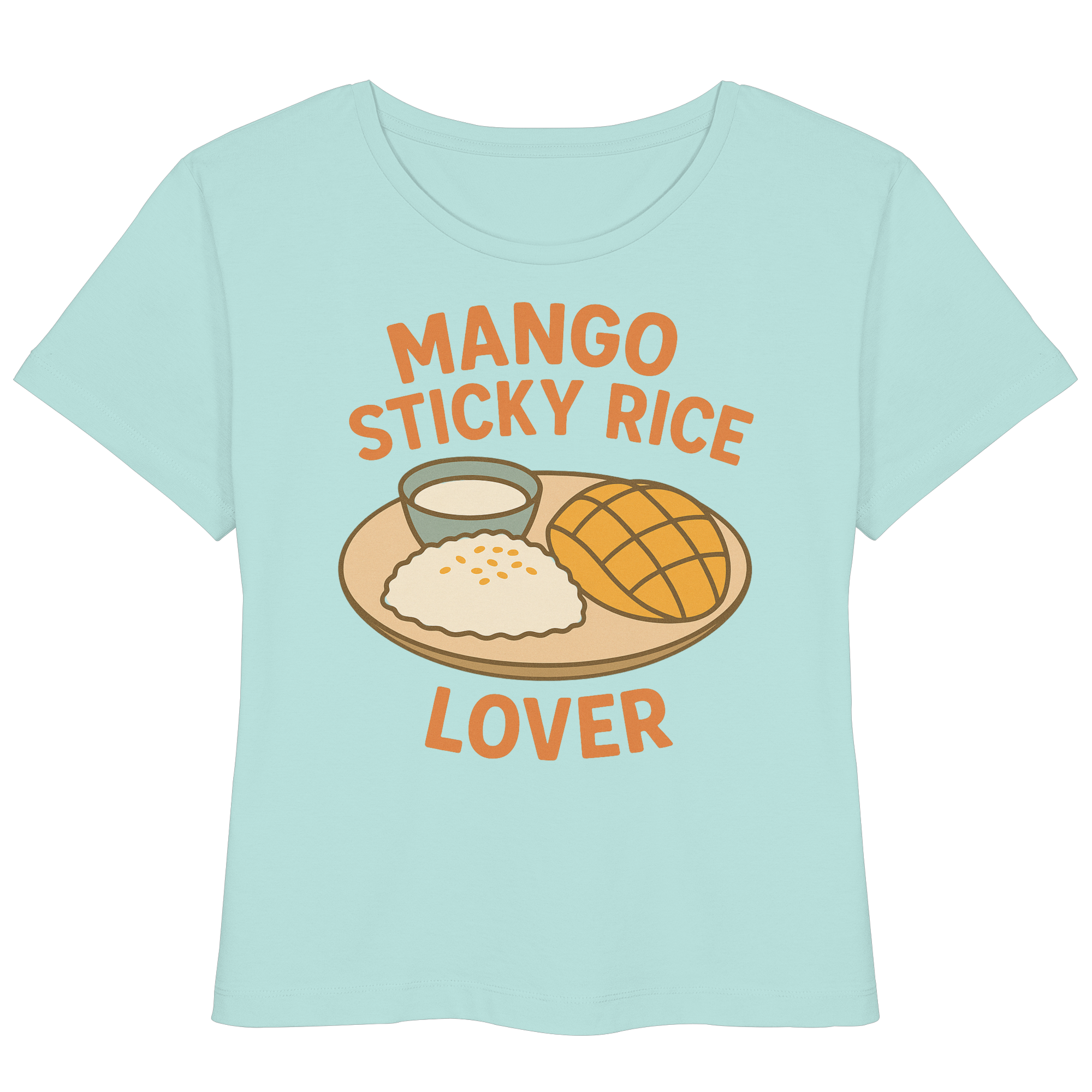 Mango Sticky Rice Lover – Thai Dessert Shirt | Thailand Food Design - Womens Organic Lightweight T-Shirt