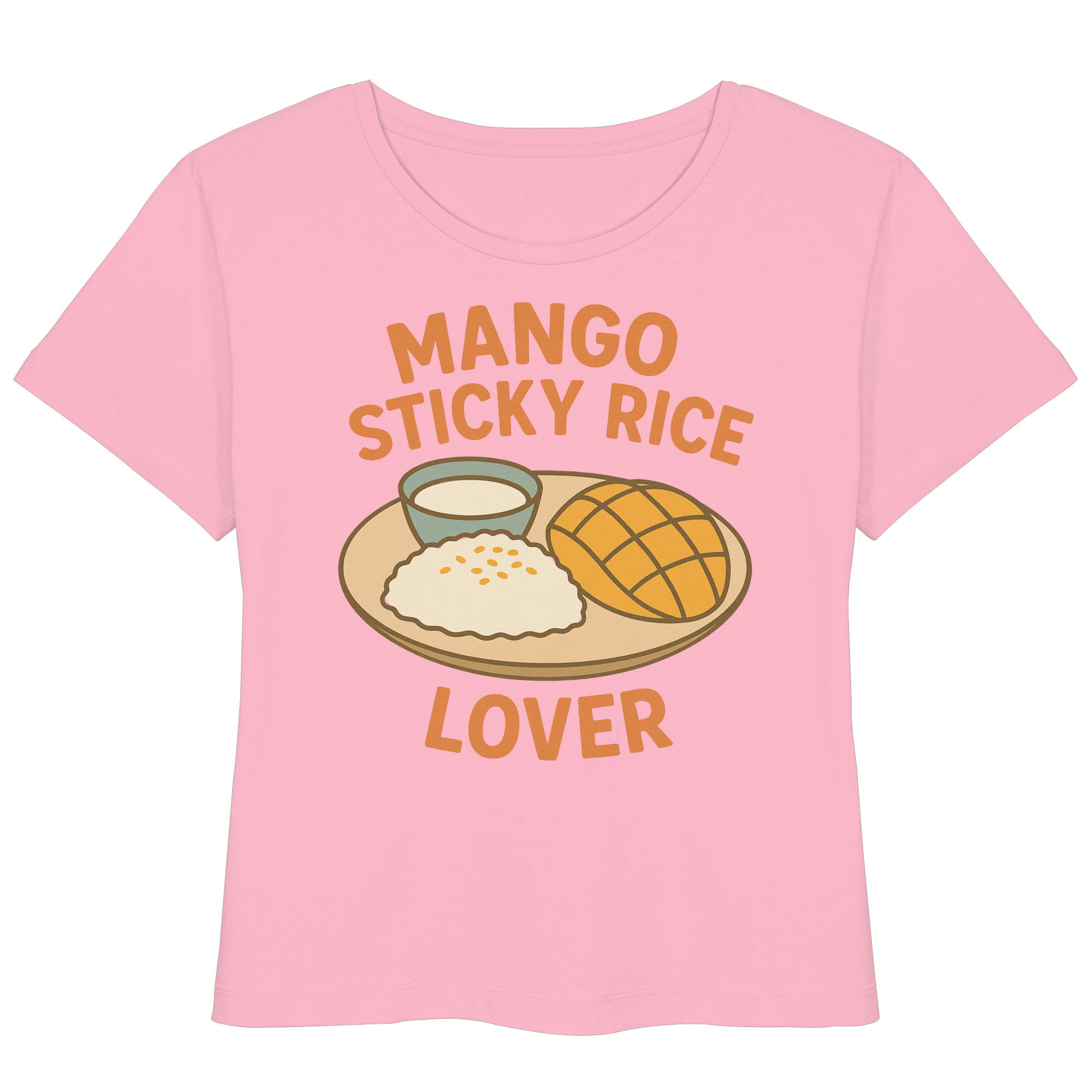 Mango Sticky Rice Lover – Thai Dessert Shirt | Thailand Food Design - Womens Organic Lightweight T-Shirt