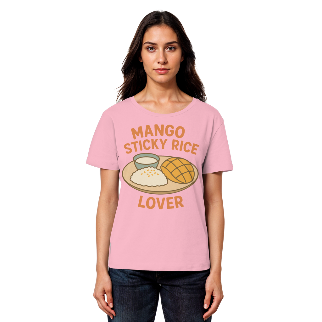 Mango Sticky Rice Lover – Thai Dessert Shirt | Thailand Food Design - Womens Organic Lightweight T-Shirt