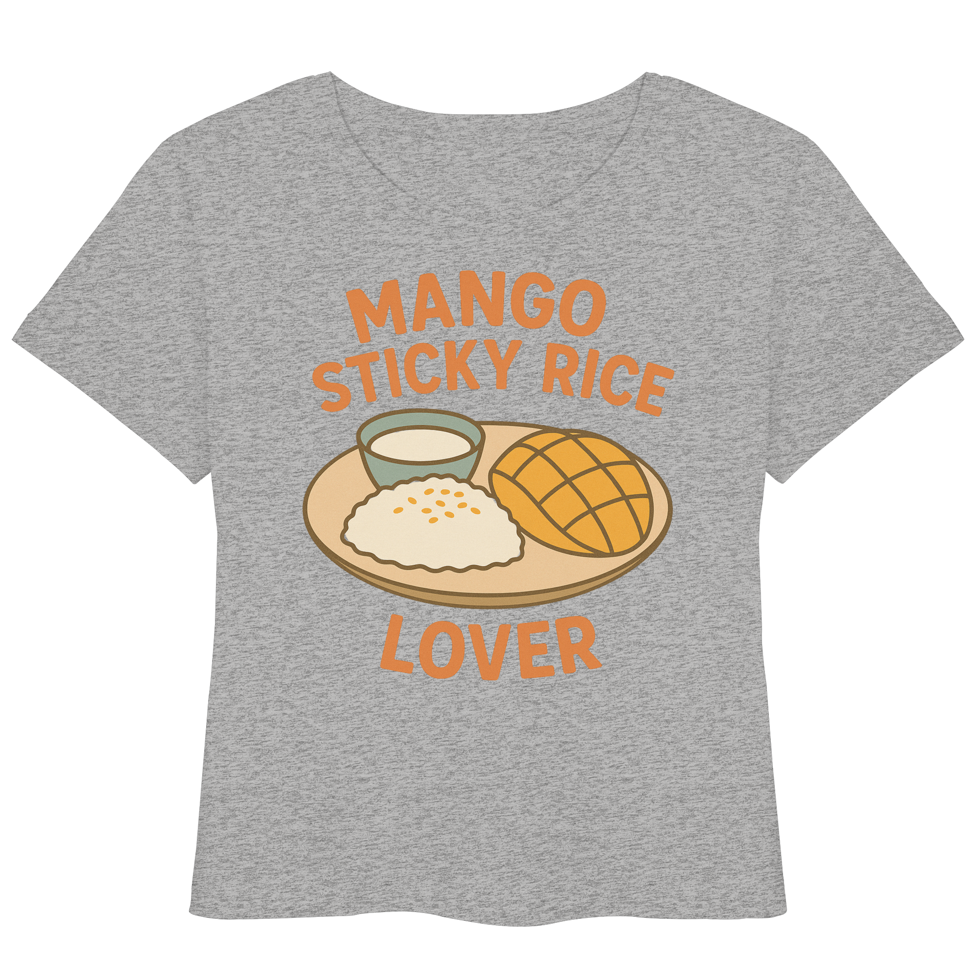 Mango Sticky Rice Lover – Thai Dessert Shirt | Thailand Food Design - Womens Organic Lightweight T-Shirt