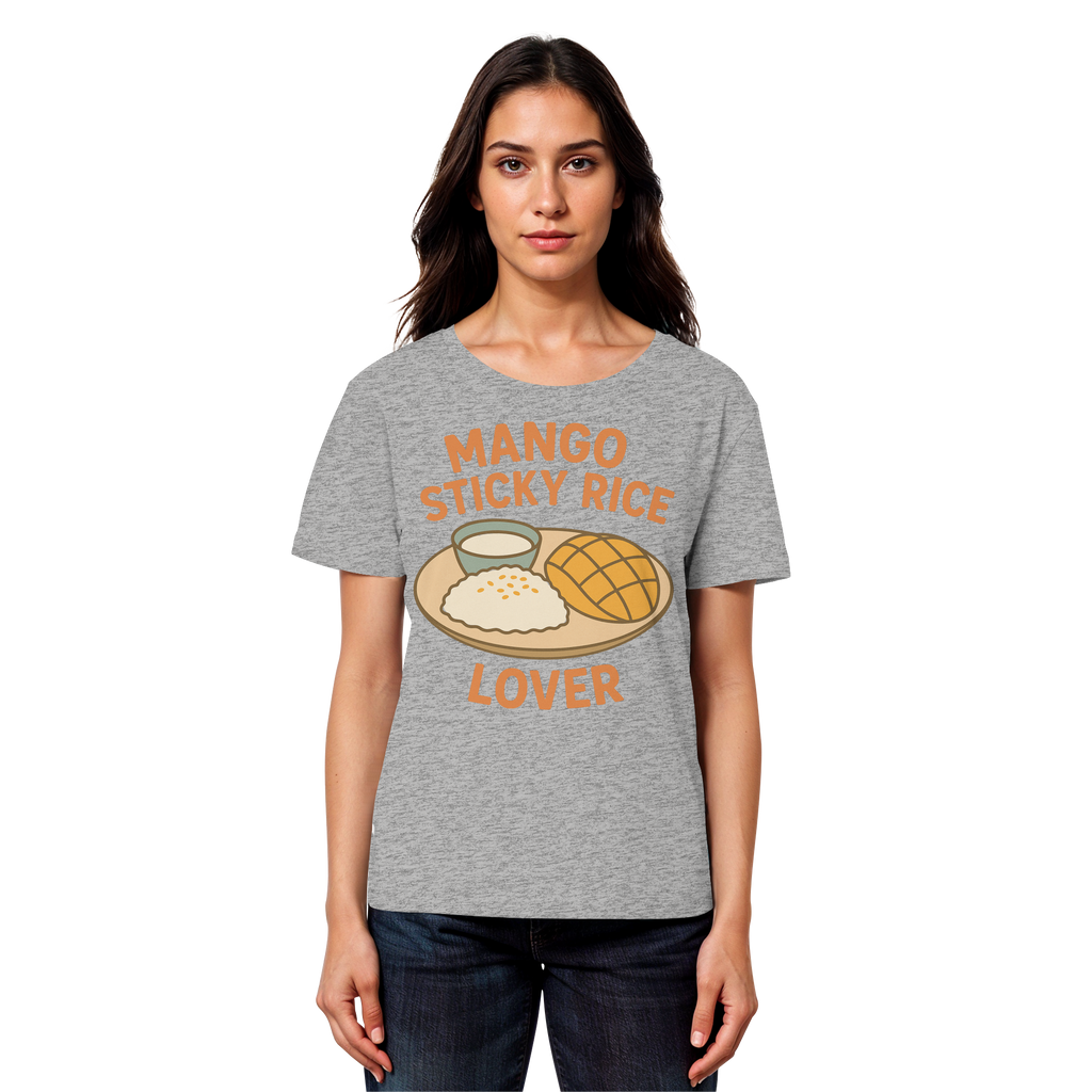 Mango Sticky Rice Lover – Thai Dessert Shirt | Thailand Food Design - Womens Organic Lightweight T-Shirt