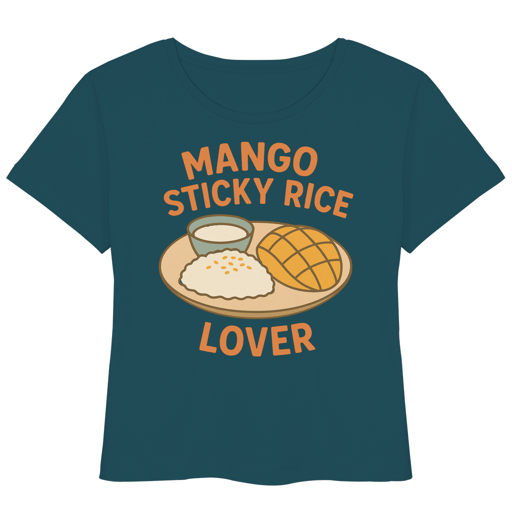 Mango Sticky Rice Lover – Thai Dessert Shirt | Thailand Food Design - Womens Organic Lightweight T-Shirt