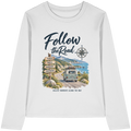 Follow the Road – Vanlife – Damen Bio Longsleeve – Frontprint