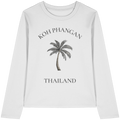 Koh Phangan – Minimal Palm | Thailand - Damen Bio Longsleeve T-Shirt