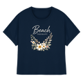 Beach Therapy – Floral Collection | Helle Schrift  - Womens Organic Rolled Sleeves T-Shirt