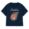 Autumn Garden - Dark Edition - - Womens Organic Rolled Sleeves T-Shirt