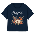 Herbstliebe – Golden Harvest - Dark Edition - - Womens Organic Rolled Sleeves T-Shirt