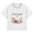 Herbstgefühl – Autumn Bloom - Womens Organic Rolled Sleeves T-Shirt