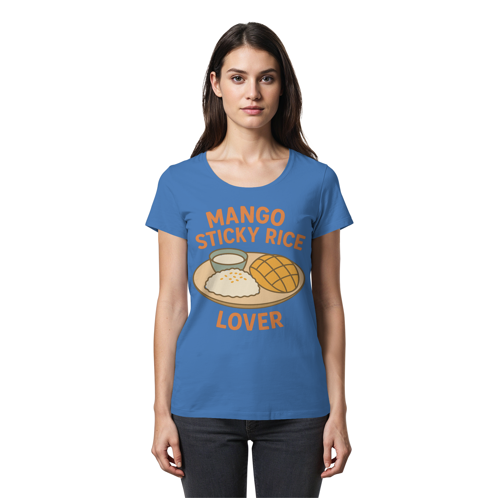 Mango Sticky Rice Lover – Thai Dessert Shirt | Thailand Food Design - Womens Premium Classic T-Shirt