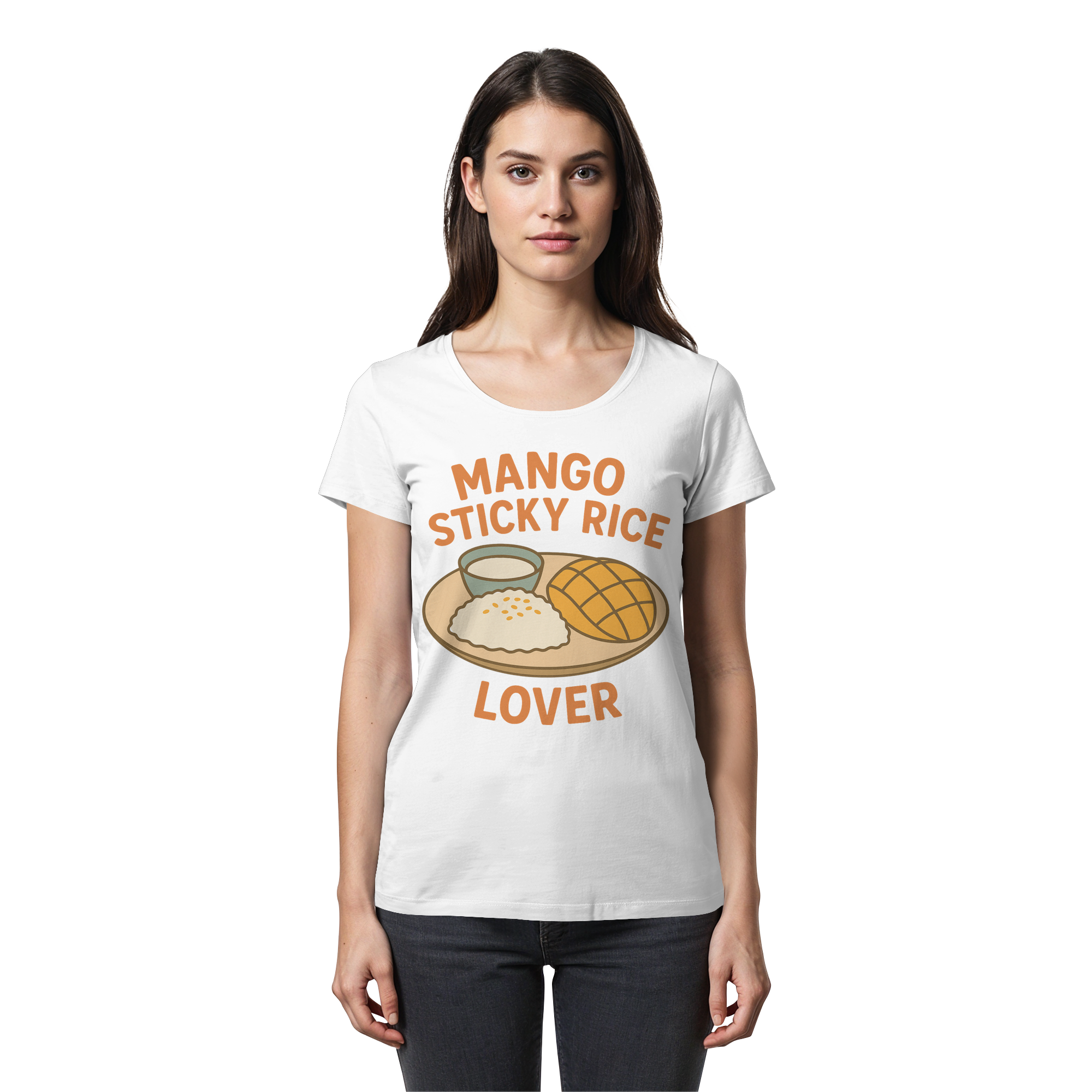 Mango Sticky Rice Lover – Thai Dessert Shirt | Thailand Food Design - Womens Premium Classic T-Shirt