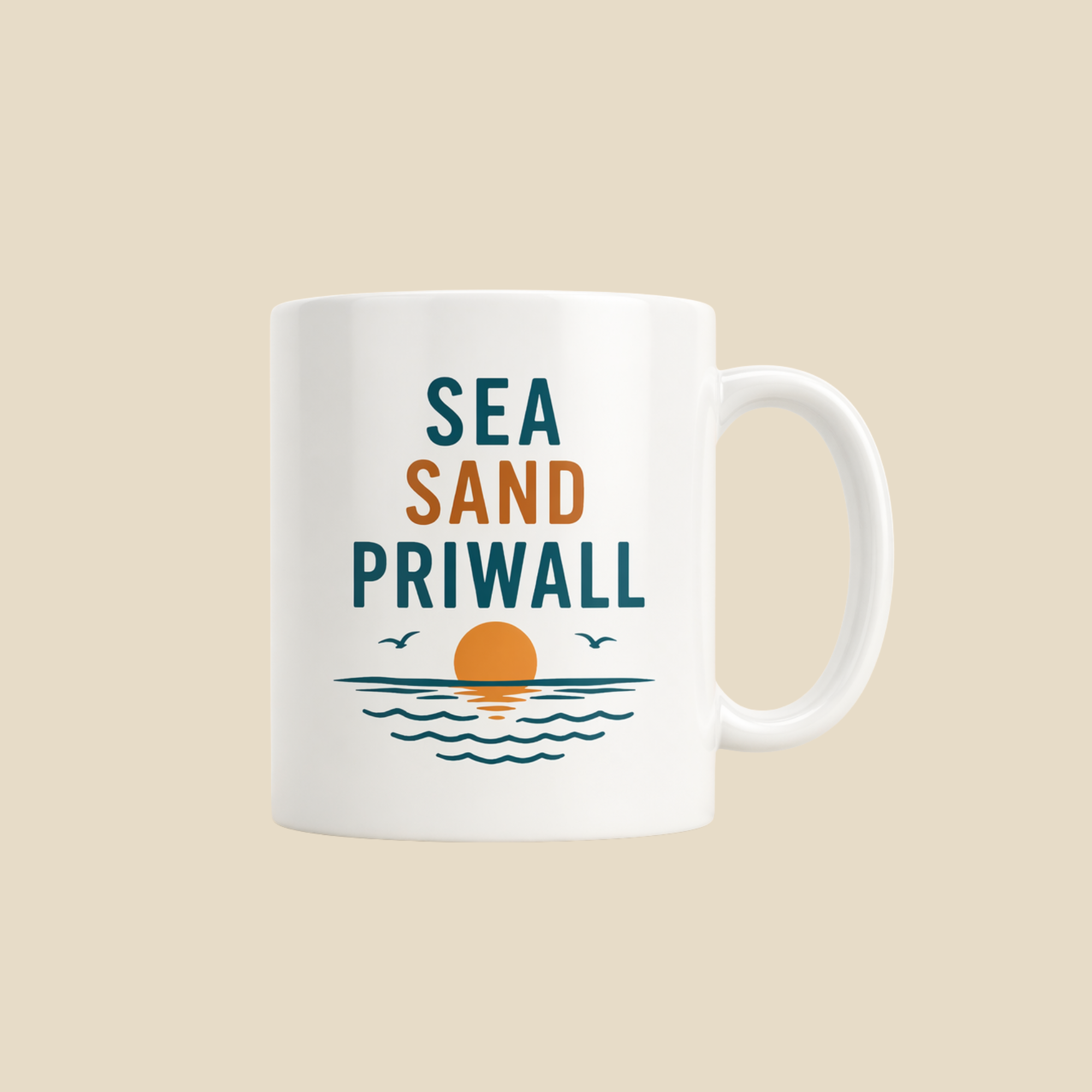 ☕ Priwall Vibes Tasse – Sea Sand Baltic Coast – Ostsee Becher Geschenk