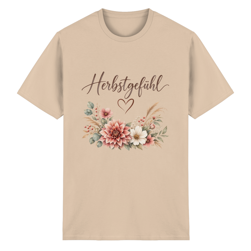 Herbstgefühl – Autumn Bloom – Essential T-Shirt – Vorderansicht in natural