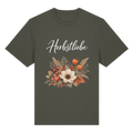 Herbstliebe – Golden Harvest – Dark Edition – Bio-Heavy T-Shirt – Vorderansicht in khaki