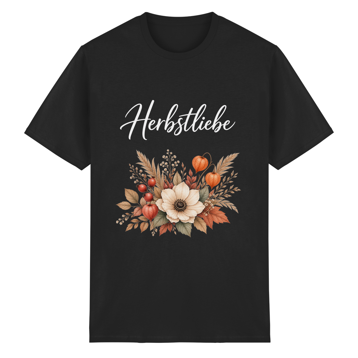 Herbstliebe – Golden Harvest – Dark Edition – Essential T-Shirt – Vorderansicht in black