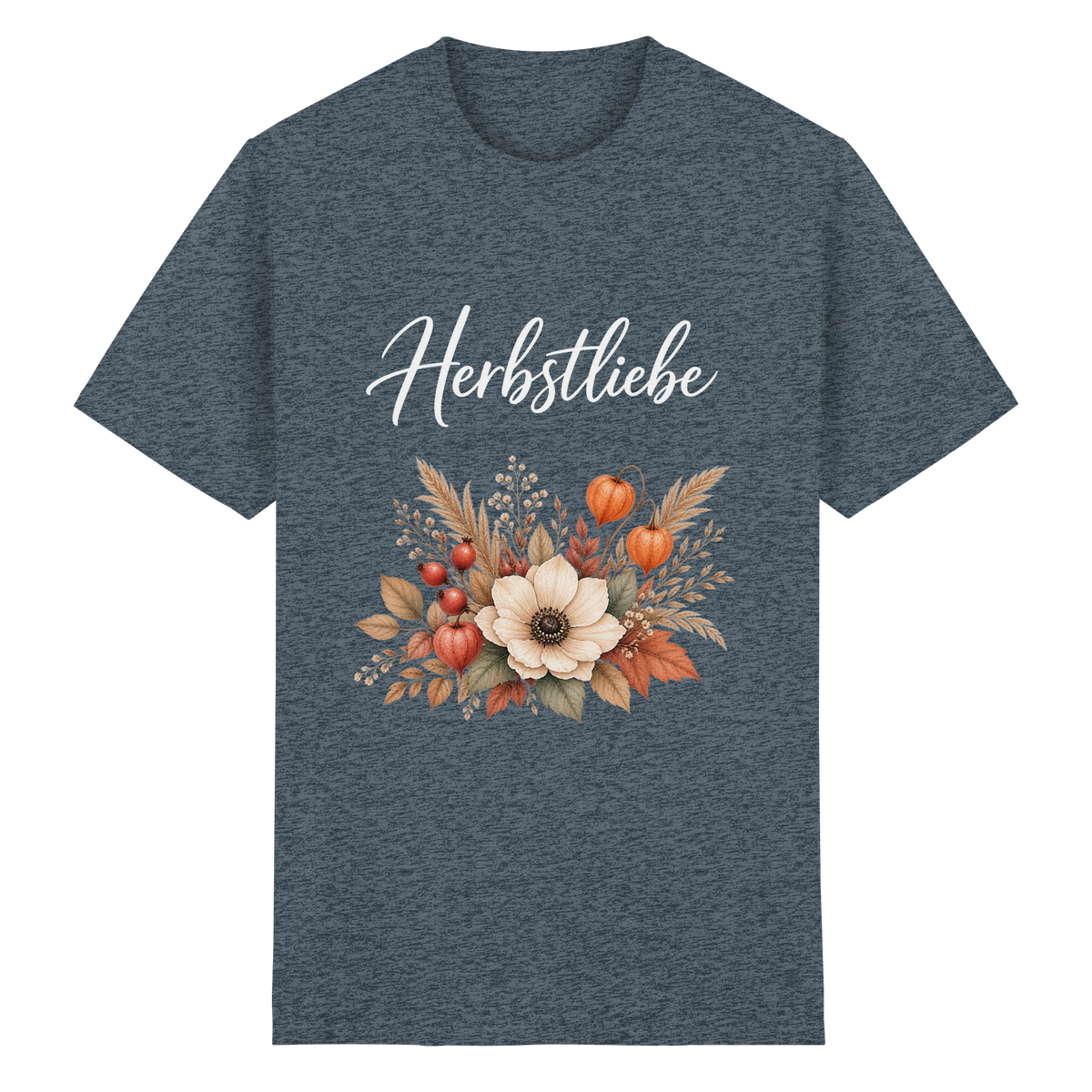 Herbstliebe – Golden Harvest – Dark Edition – Essential T-Shirt – Vorderansicht in dark heather