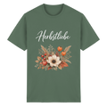 Herbstliebe – Golden Harvest – Dark Edition – Essential T-Shirt – Vorderansicht in military green