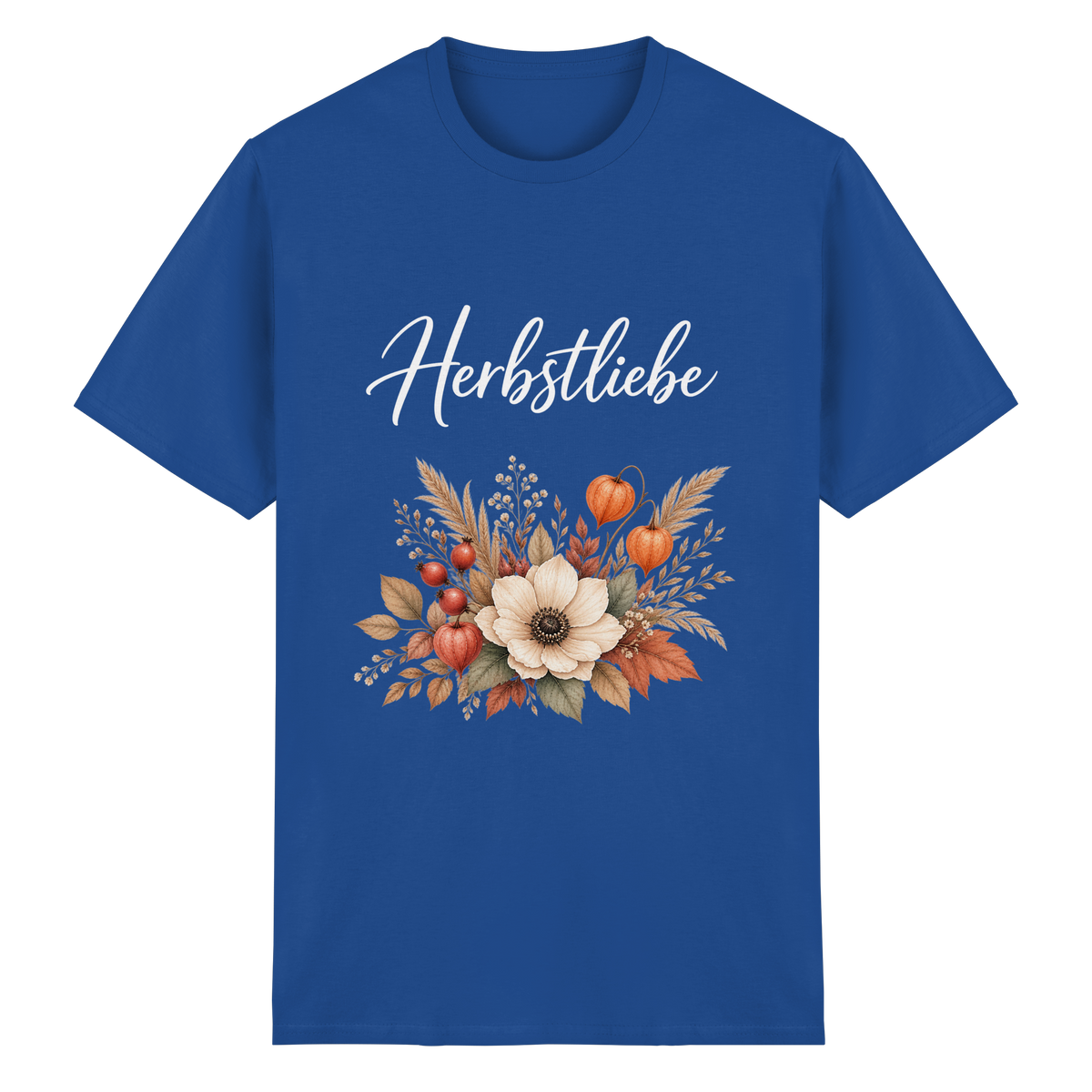Herbstliebe – Golden Harvest – Dark Edition – Essential T-Shirt – Vorderansicht in royal