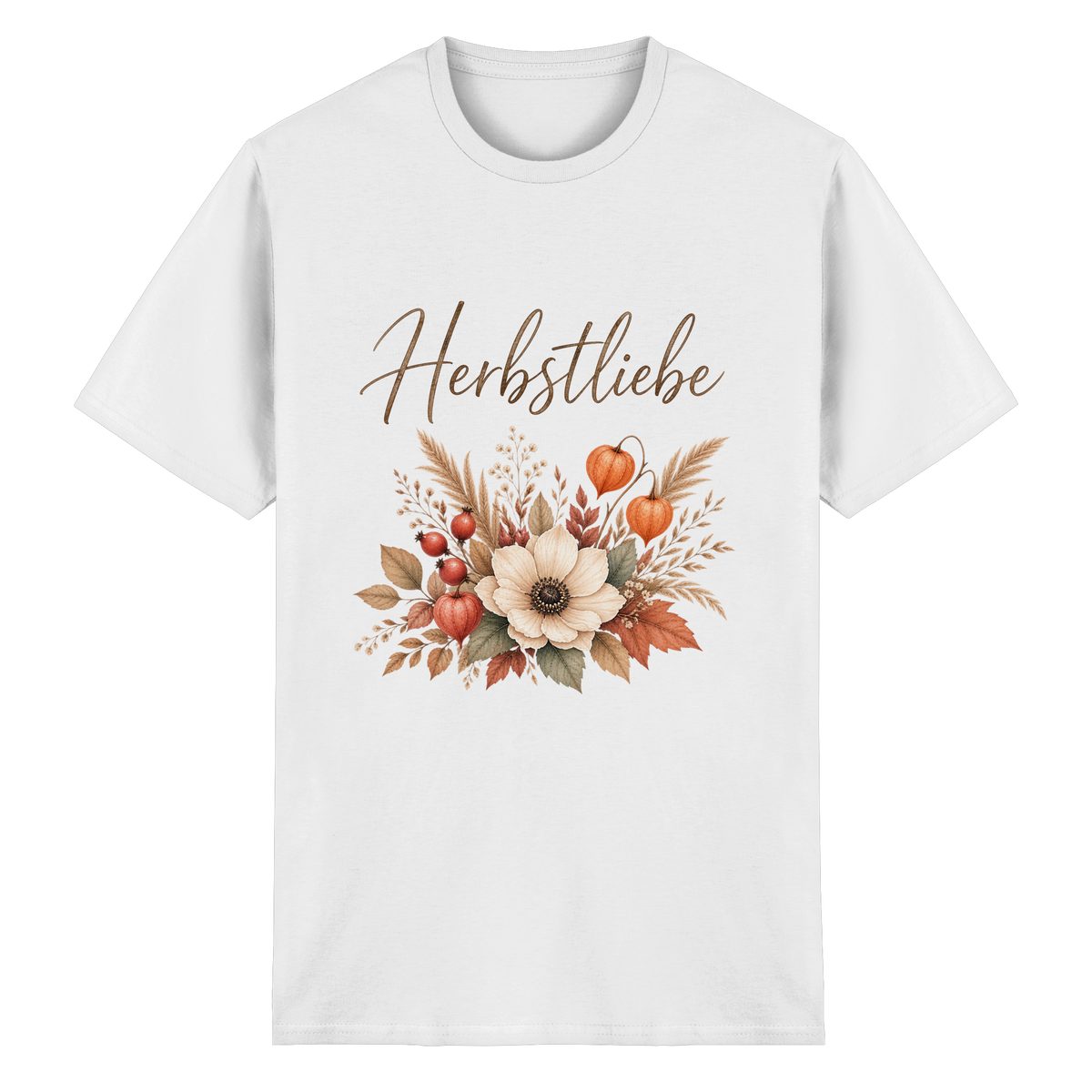 Herbstliebe – Golden Harvest – Helle Edition – Essential T-Shirt – Vorderansicht in white