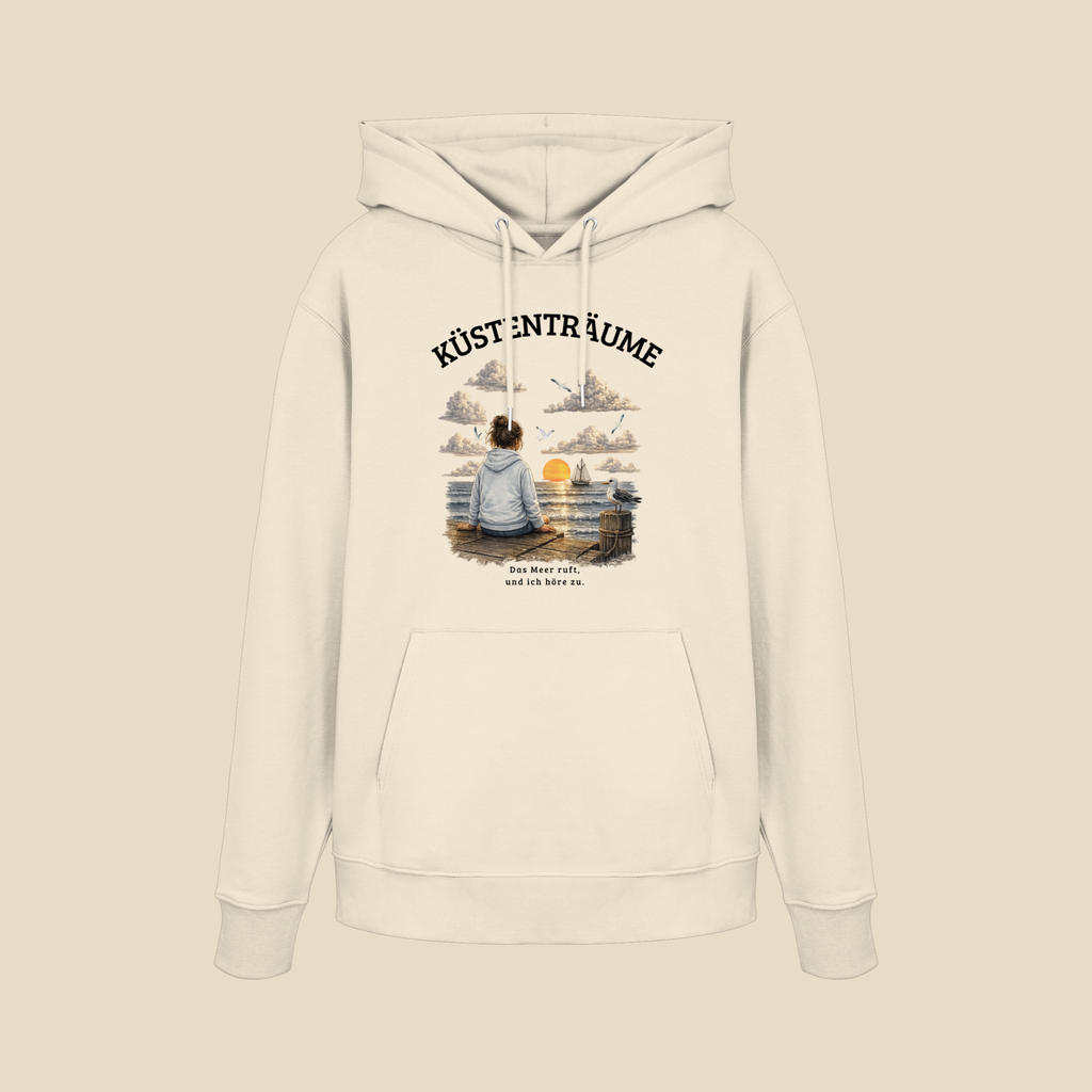 Küstenträume – Premium Bio-Hoodie Kapuzenpullover