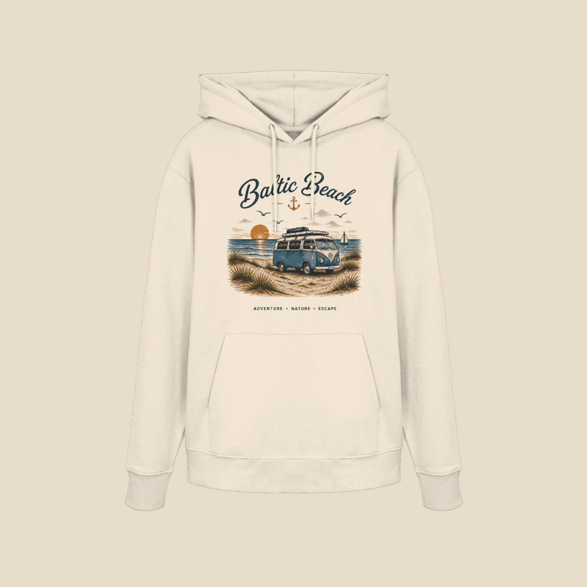 Baltic Beach Organic Hoodie – Maritime Ostsee Vibes
