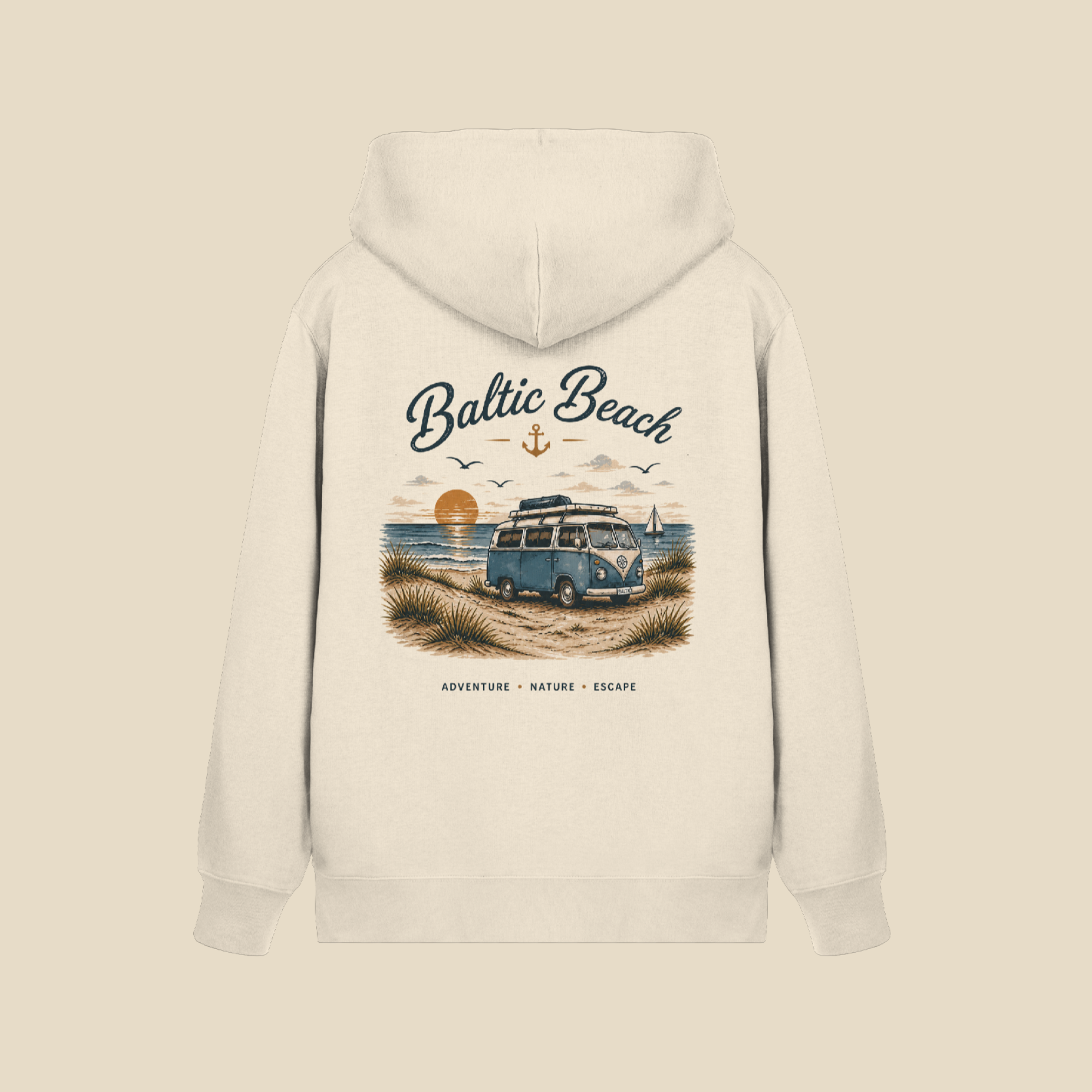 Baltic Beach Organic Zipper – Ostsee Hoodie Unisex