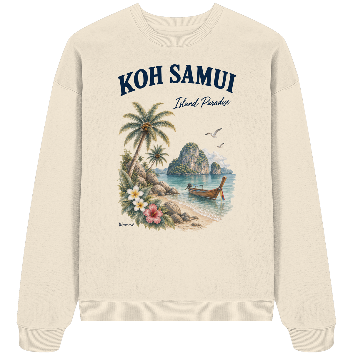 Koh Samui – Island Paradise – Bio Oversize Sweatshirt – Produktansicht