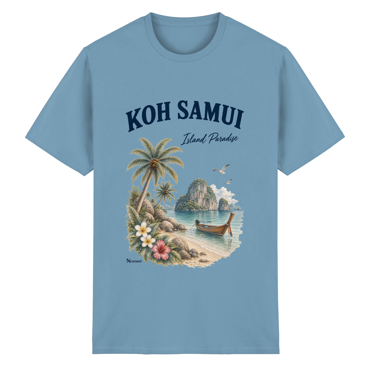 Koh Samui – Island Paradise – Helle Edition / Frontprint – Essential T-Shirt – Vorderansicht in carolina blue