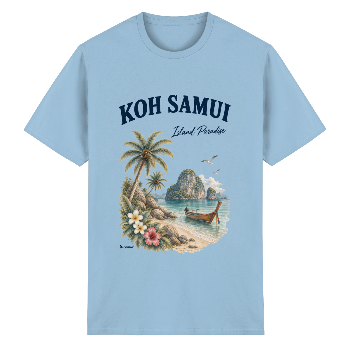 Koh Samui – Island Paradise – Helle Edition / Frontprint – Essential T-Shirt – Vorderansicht in light blue