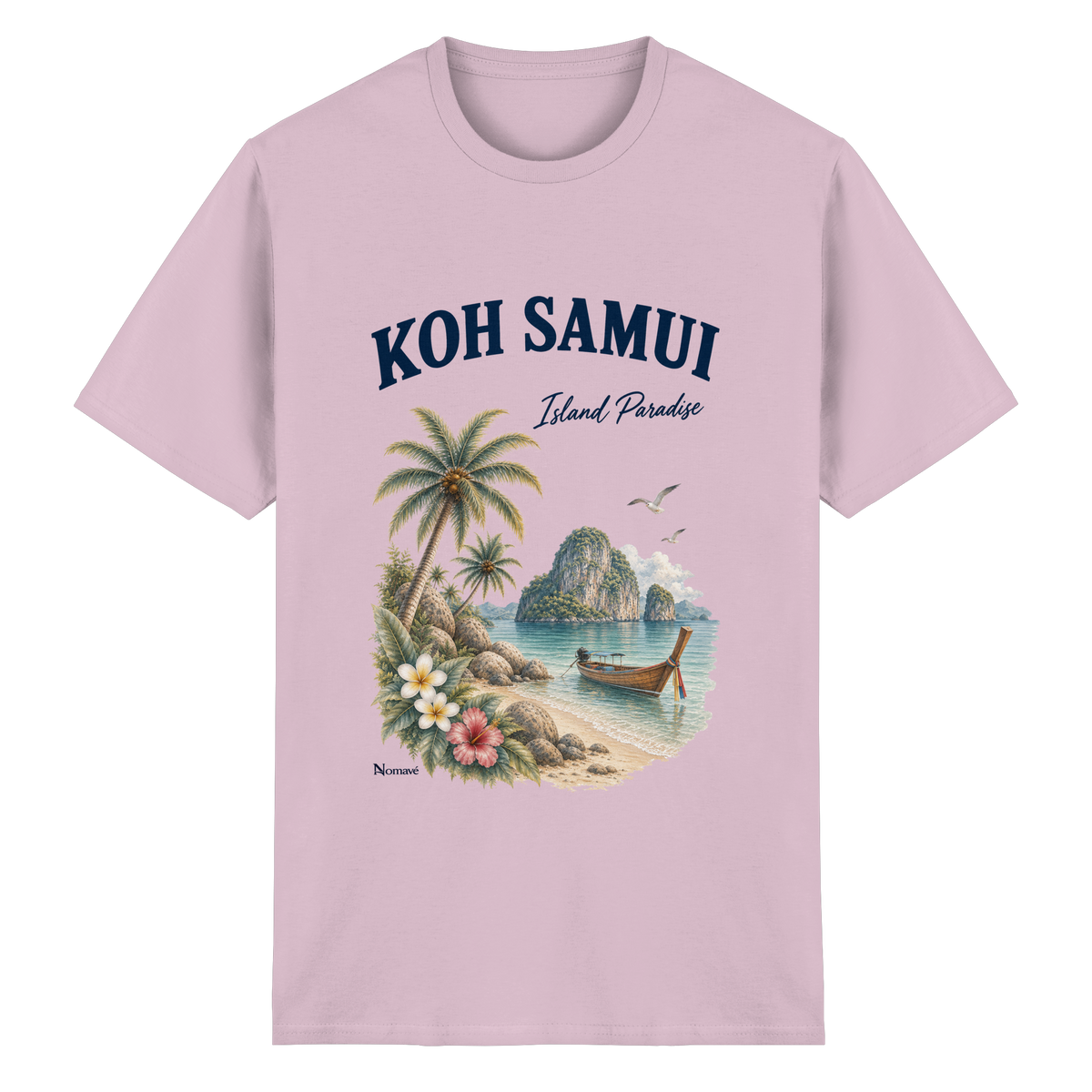 Koh Samui – Island Paradise – Helle Edition / Frontprint – Essential T-Shirt – Vorderansicht in light pink