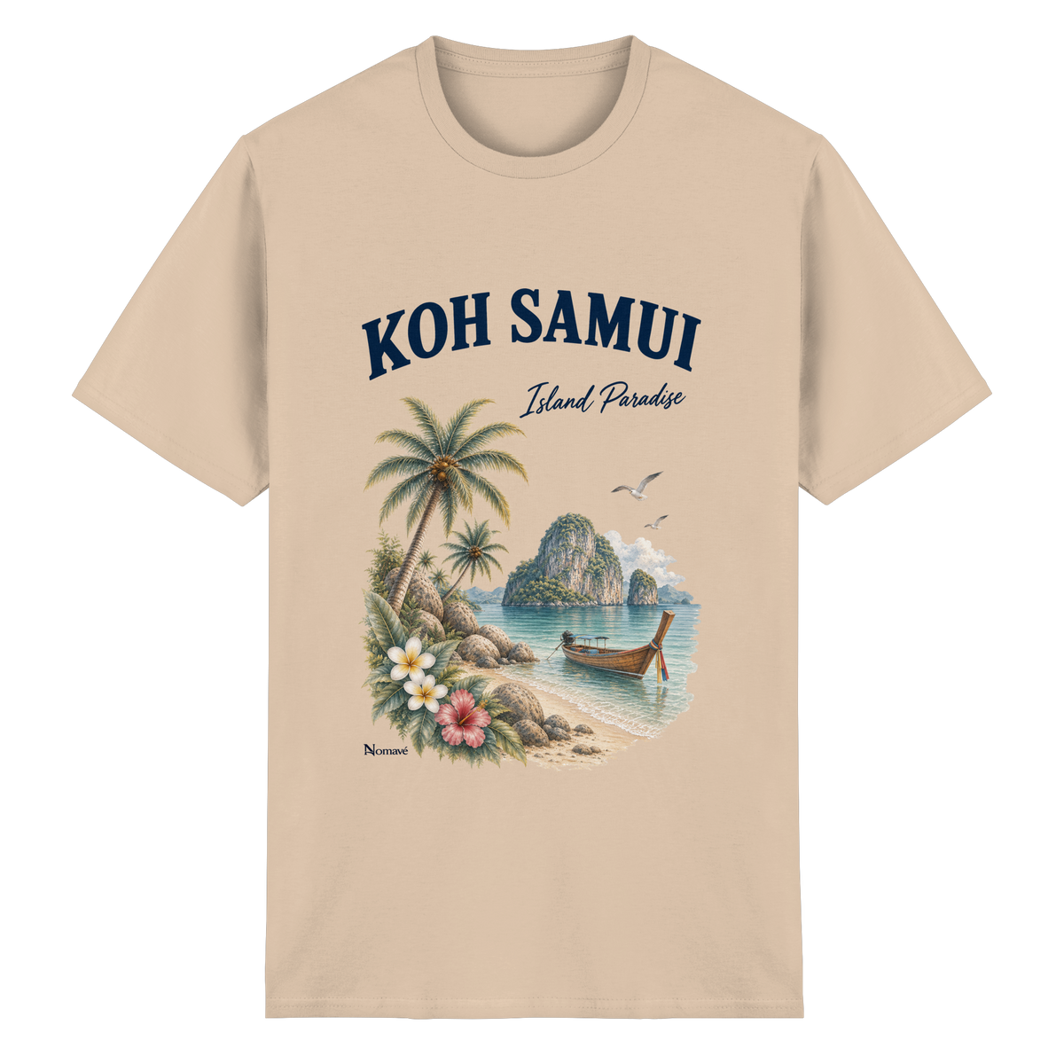 Koh Samui – Island Paradise – Helle Edition / Frontprint – Essential T-Shirt – Vorderansicht in natural