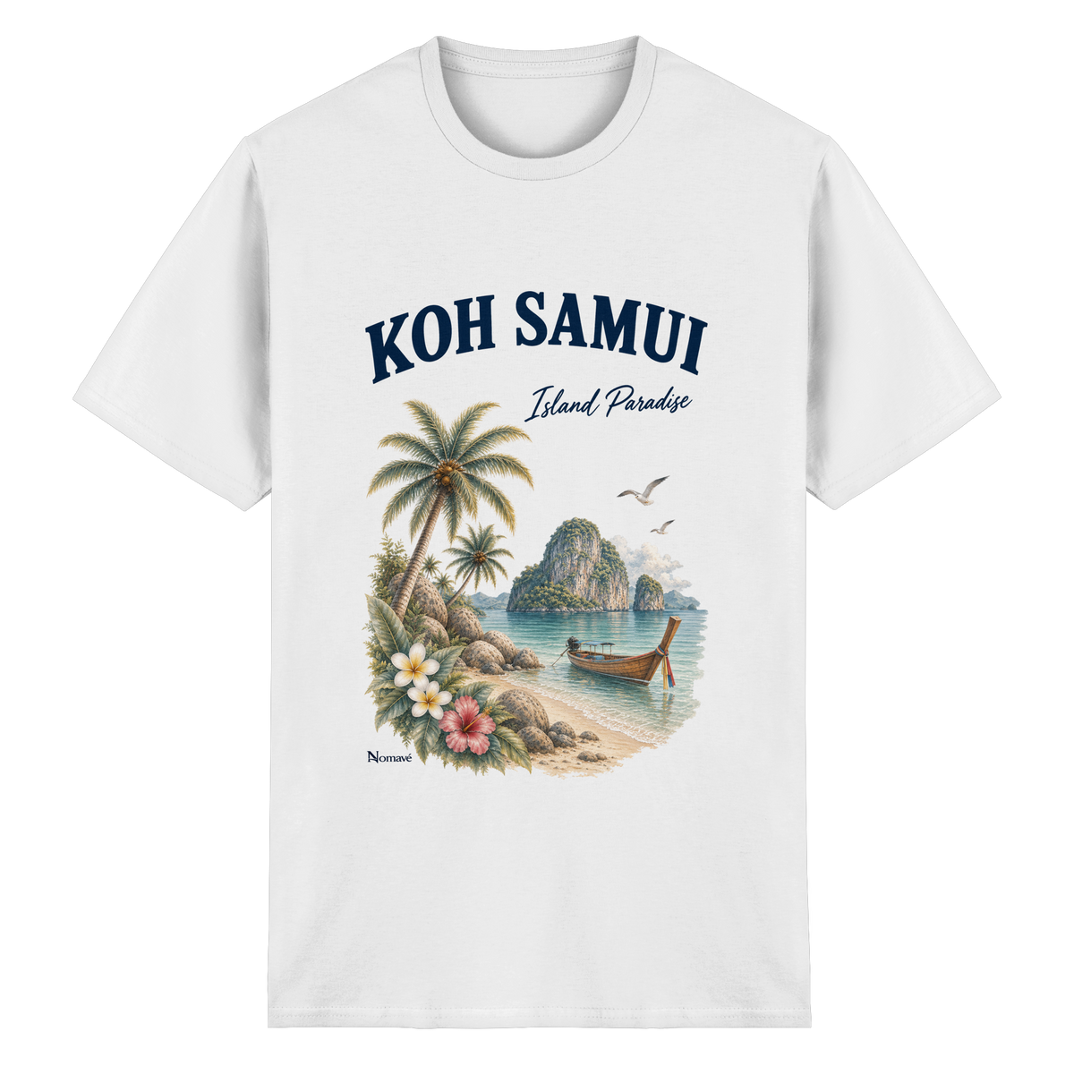 Koh Samui – Island Paradise – Helle Edition / Frontprint – Essential T-Shirt – Vorderansicht in white