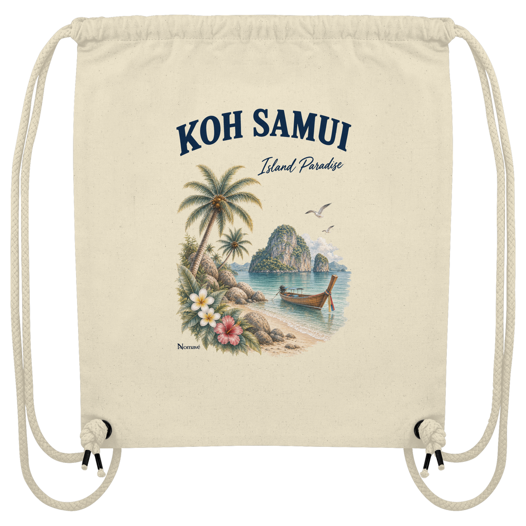 Koh Samui – Island Paradise – Organic Gym Bag – Produktansicht