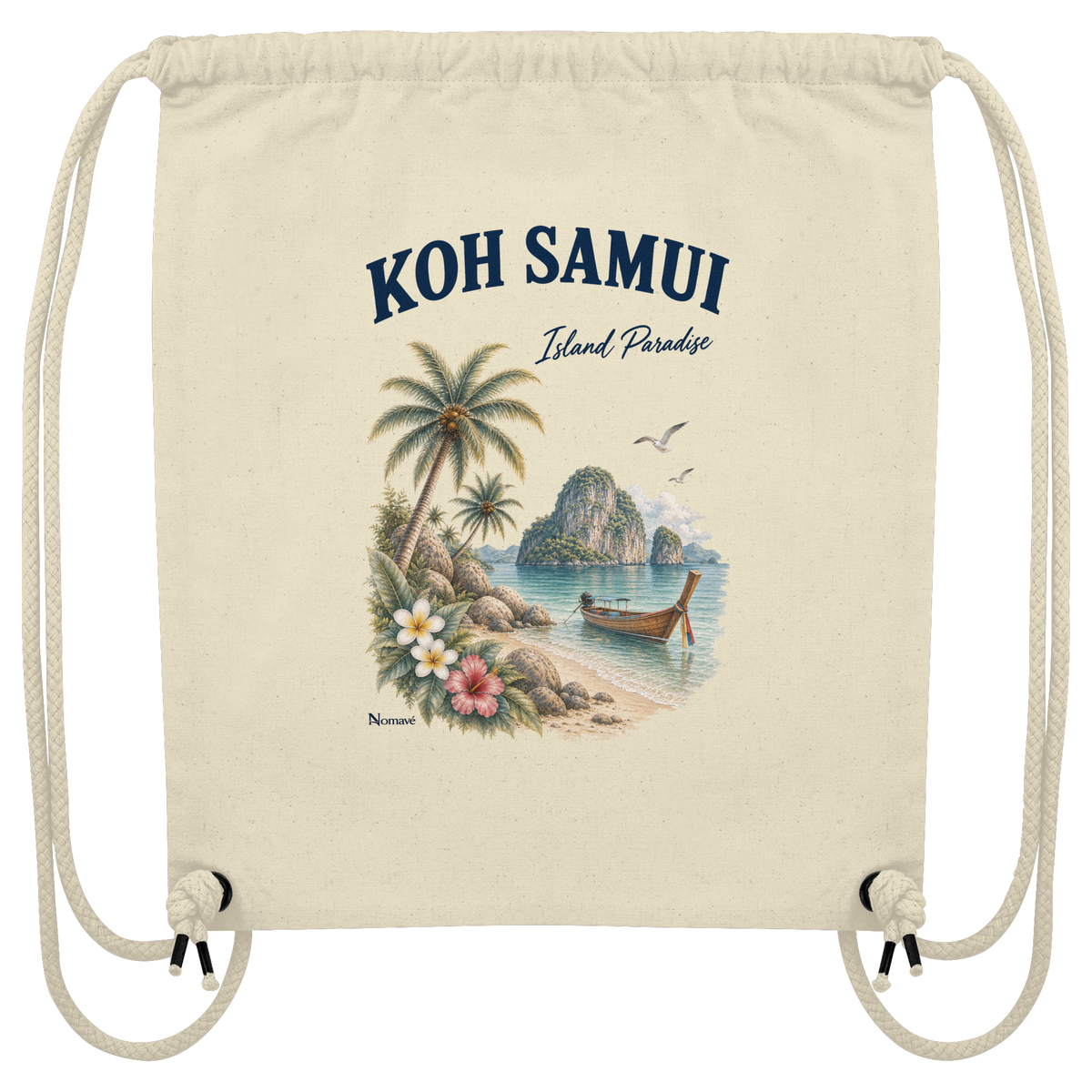 Koh Samui – Island Paradise – Organic Gym Bag – Produktansicht